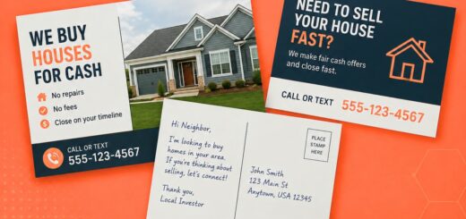 Real estate investor postcard design and messaging best practices