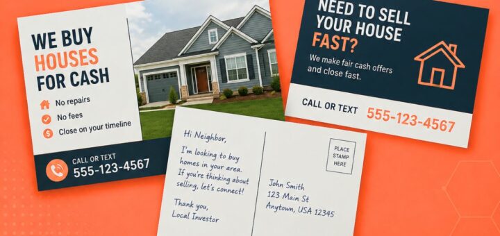 Real estate investor postcard design and messaging best practices